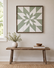 Load image into Gallery viewer, Pinwheel star barn quilt