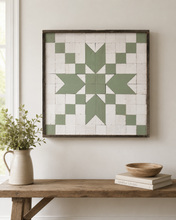 Load image into Gallery viewer, Sawtooth star barn quilt