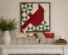 Load image into Gallery viewer, Wooden Cardinal Barn Quilt