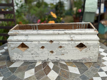 Load image into Gallery viewer, Antique wood box- Diamond cutouts
