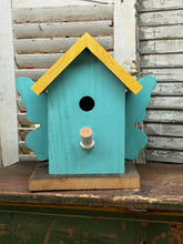 Load image into Gallery viewer, Butterfly wing birdhouse , wood roof