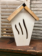 Load image into Gallery viewer, Taper butterfly house , wood roof.