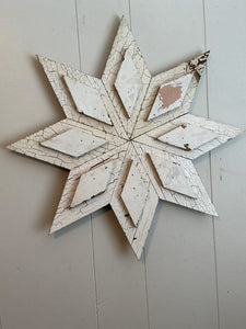 Large antique wood fancy stars