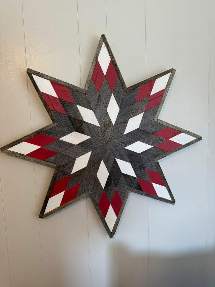 Large barn quilt stars