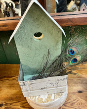Load image into Gallery viewer, Decorative birdhouse with tin box
